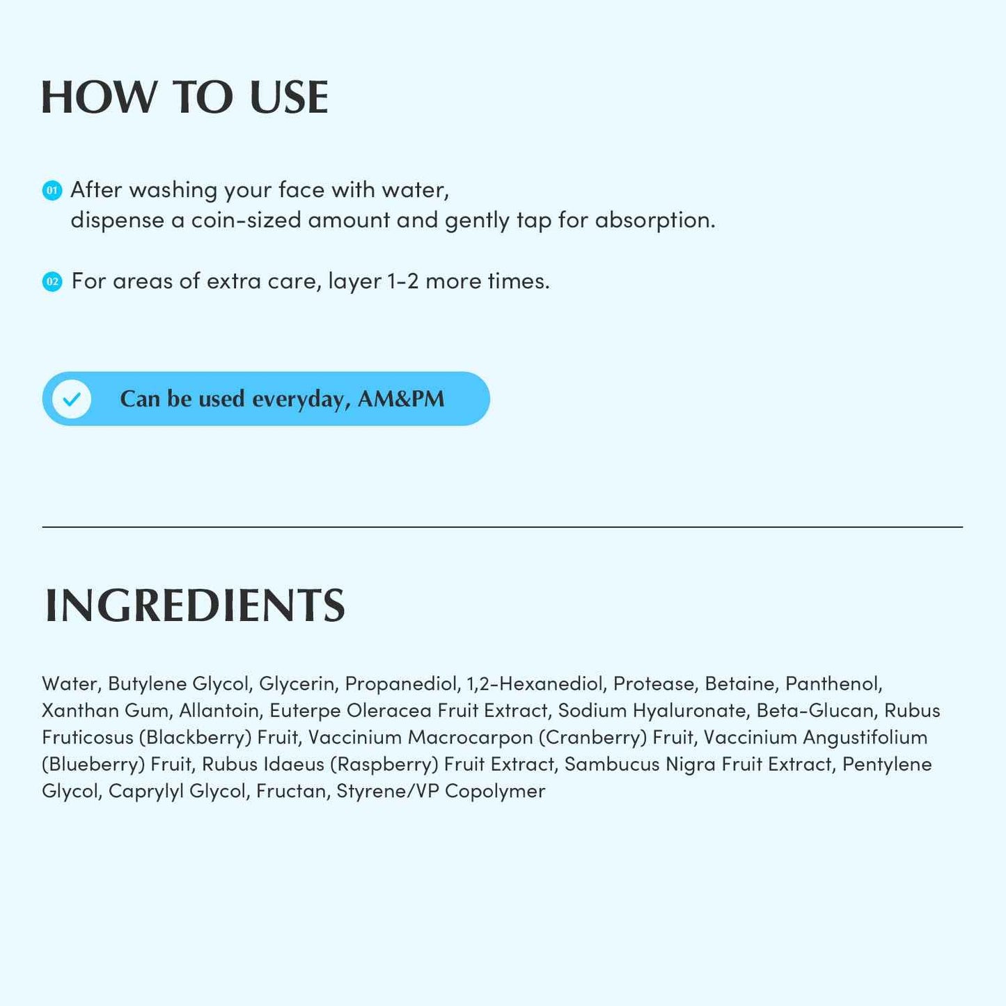 EQQUALBERRY Swimming Pool Toner - Korean Toner for Daily Exfoliating & Deep Hydration with Natural Enzyme Protease & Hyaluronic Acid, For Sensitive Skin, 10.14 Fl Oz (300ml)