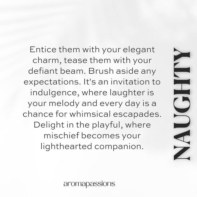 aromapassions NAUGHTY | Pheromone Perfume for Women | Extrait De Parfum | Long Lasting Dupe Clone Essential Oils Fragrance | Perfume De Mujer | (30 ml / 1 Fl Oz)