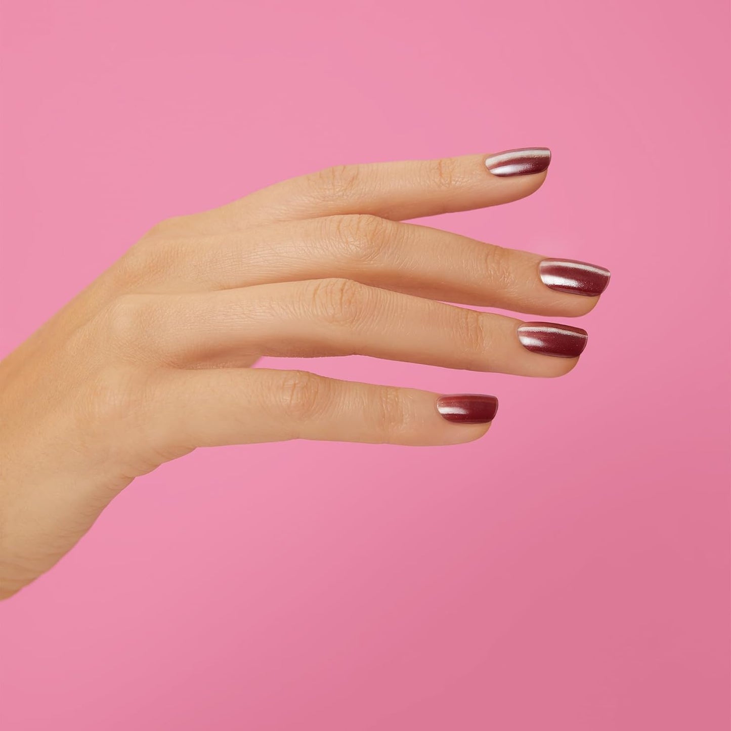 Dashing Diva Glaze Nail Strips - Sangria Glaze | Long-Lasting Semi-Cured Gel | 34 Salon-Quality Nail Wraps, Prep Pad & File