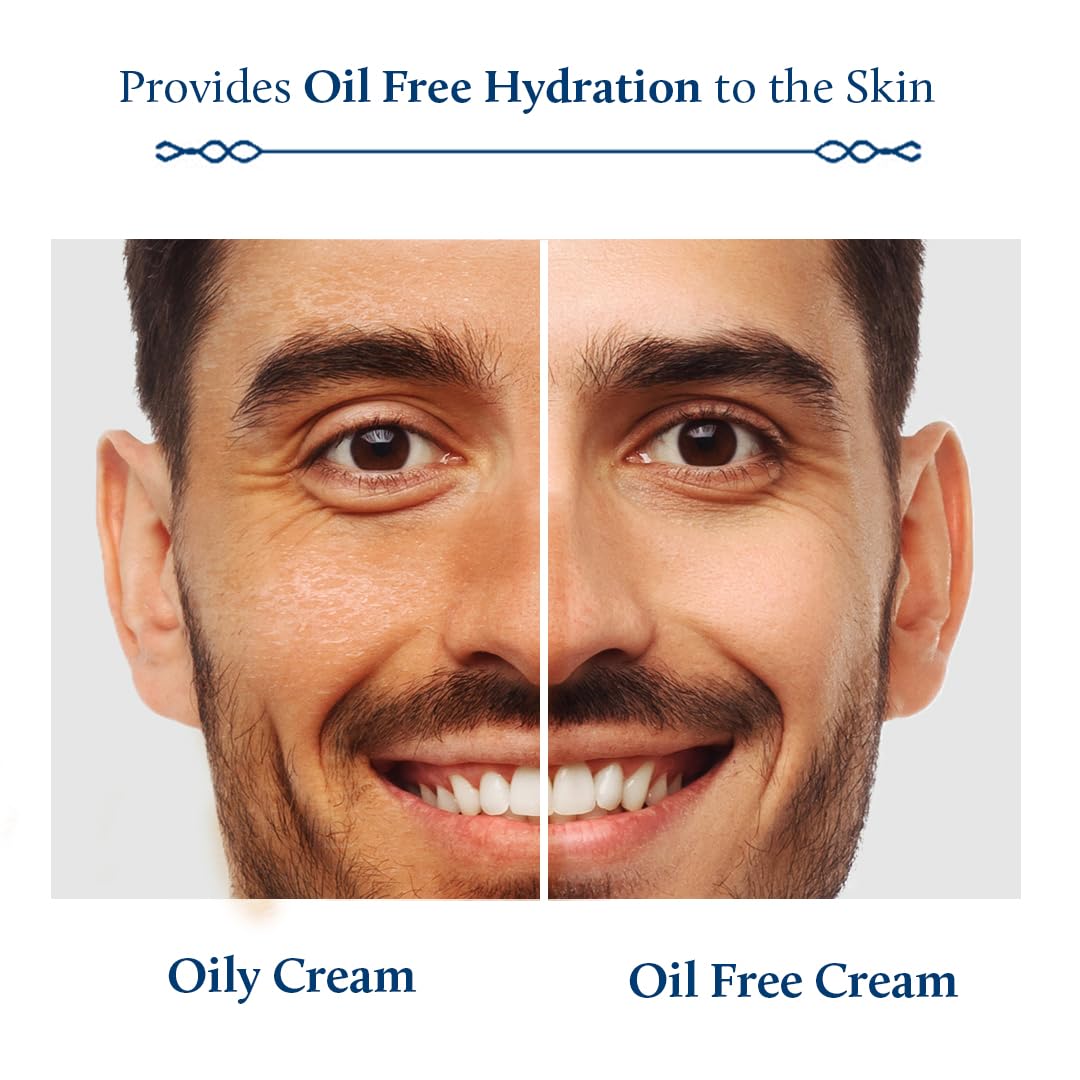 Blue Nectar Vitamin C Face Moisturizer for Oily & Acne Prone Skin with Grapeseed | Oil-Free | Non-Greasy Cream for Men (19 herbs, 1.76 fl oz)