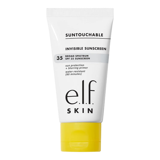 e.l.f. SKIN Suntouchable Invisible SPF 35 Mini, Lightweight, Gel-based Sunscreen For A Smooth Complexion, Doubles As A Makeup Primer, Vegan & Cruelty-Free