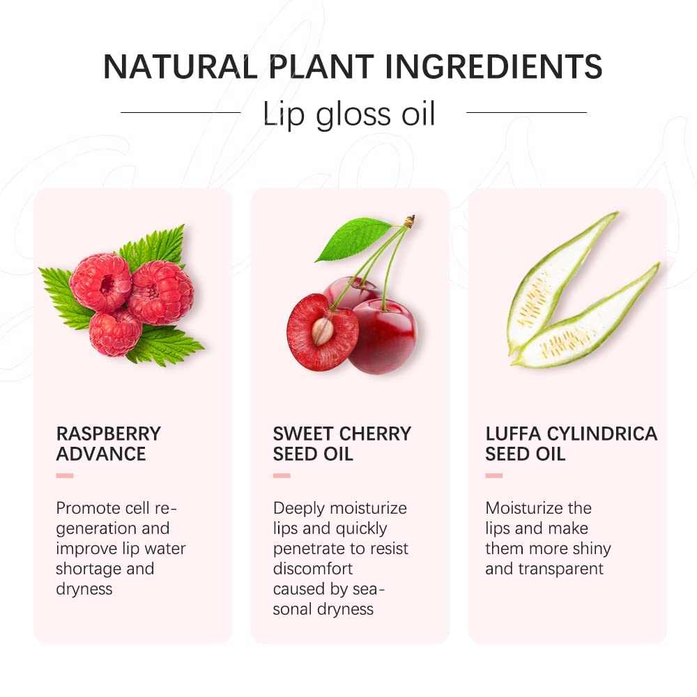 Sokgo Hydrating Lip Glow Oil, Plumping Lip Gloss, Moisturizing Lip Oil Gloss, Transparent Moisturizing Lip Balm, Natural Lip Plumper