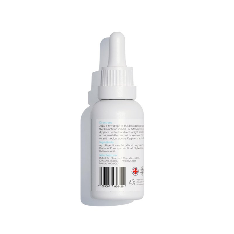 Kanzen Skincare Hyposilk Serum with Hypochlorous Acid, Protects the Skin and Reduces Redness and Irritation, Suitable for Breakout Prone Skin, Fast-Absorbing Formula 1 Fl. Oz