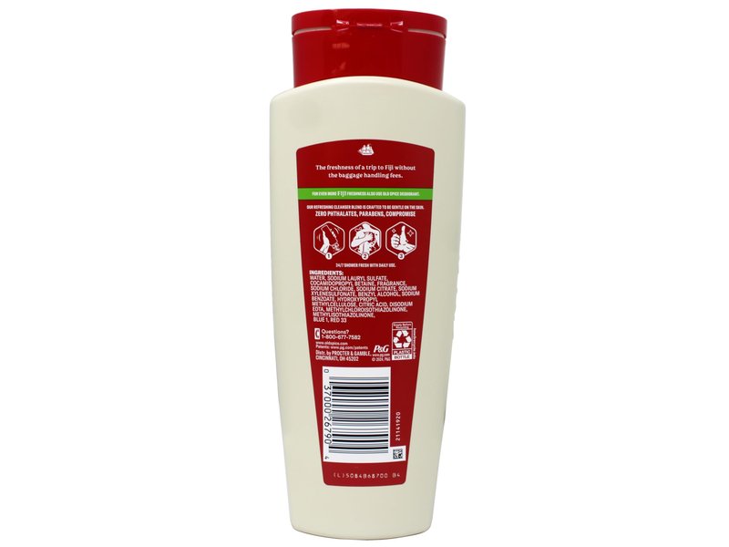 Old Spice Fresher Collection Fiji Scent Men's Body Wash 16 Oz (Pack of 3)