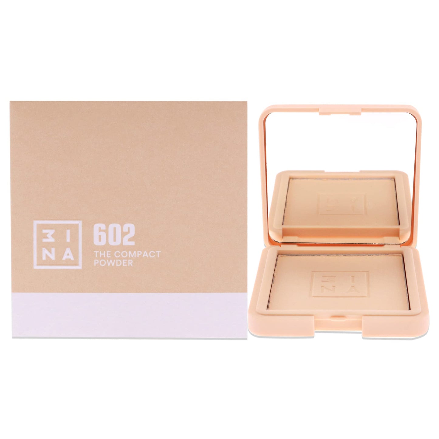 3INA The Compact Powder – Lightweight Mineral Face Powder for Smooth Coverage – Evens Out Tone – Natural Silky Finish – All Skin Types – 613 – 0.44 oz