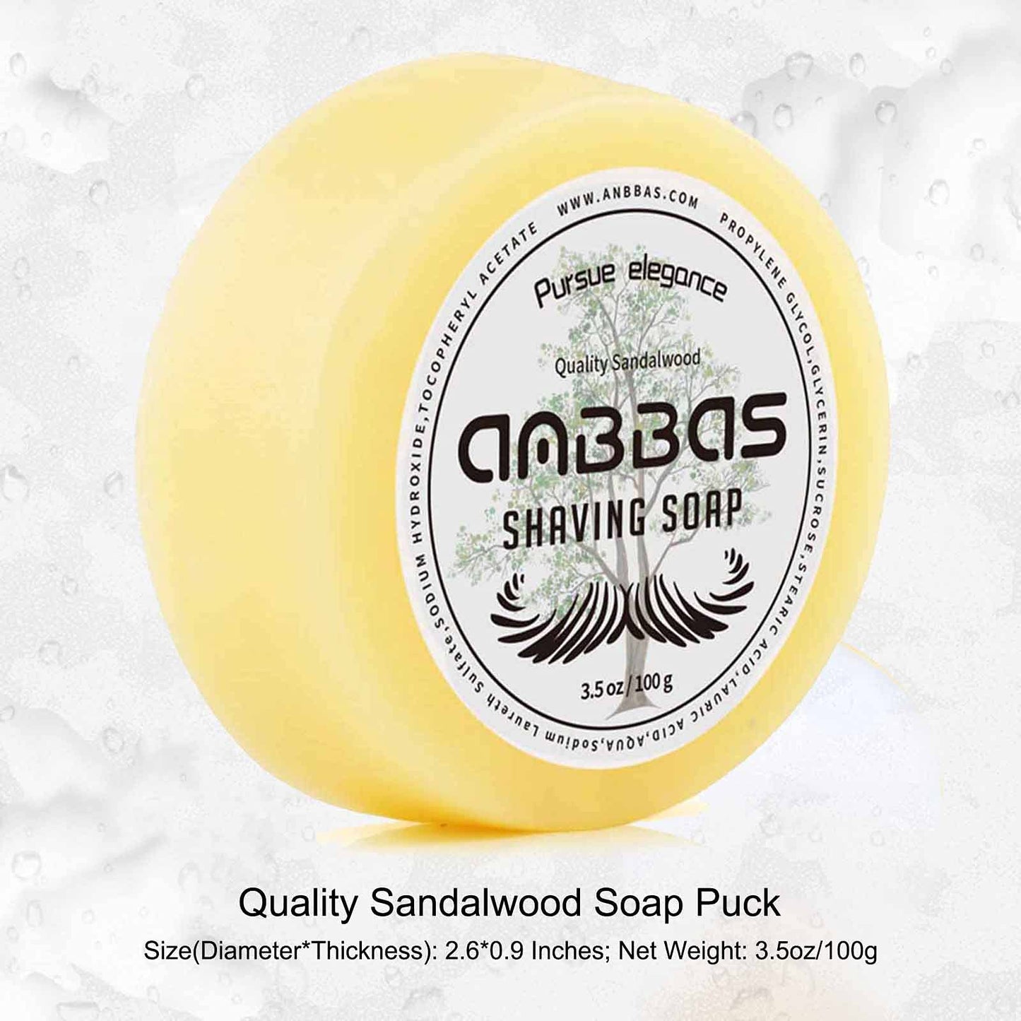Anbbas Badger Hair Shaving Brush with Shaving Soap Bar and Upgrade Lathering Way-POP Mug A5 Melamine,Foaming Set for Men Wet Shave,Women Girls Hair Removal