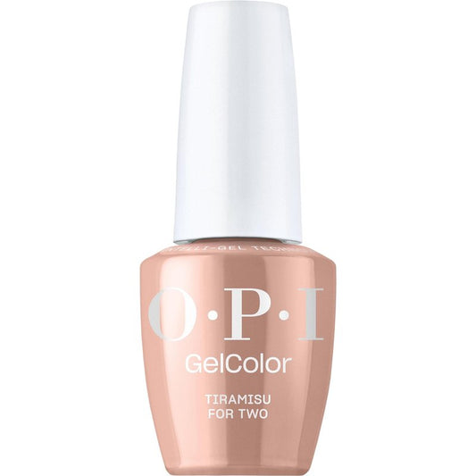 OPI GelColor Tiramisu for Two | Opaque Soft Nude Brown Crème LED Cure Gel Nail Polish | Salon-Quality Shine, Long-Lasting Wear | Vegan & HEMA Free | 0.5 Fl Oz