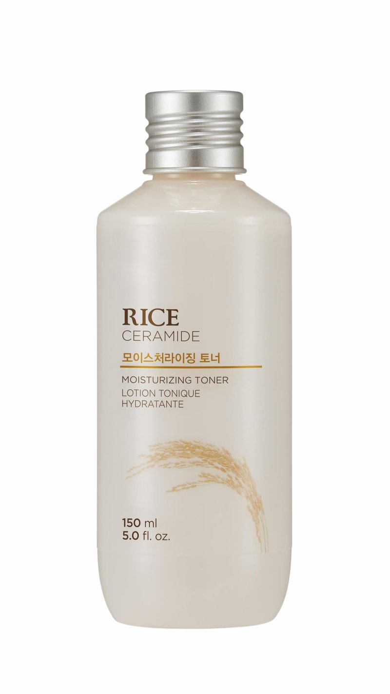 THE FACE SHOP Rice Ceramide Moisturizing Toner, Hydrating with Rice Water, Targets Dryness, Strengthens Skin Barrier, Lightweight, Korean Skin Care, 5.0 fl. oz.