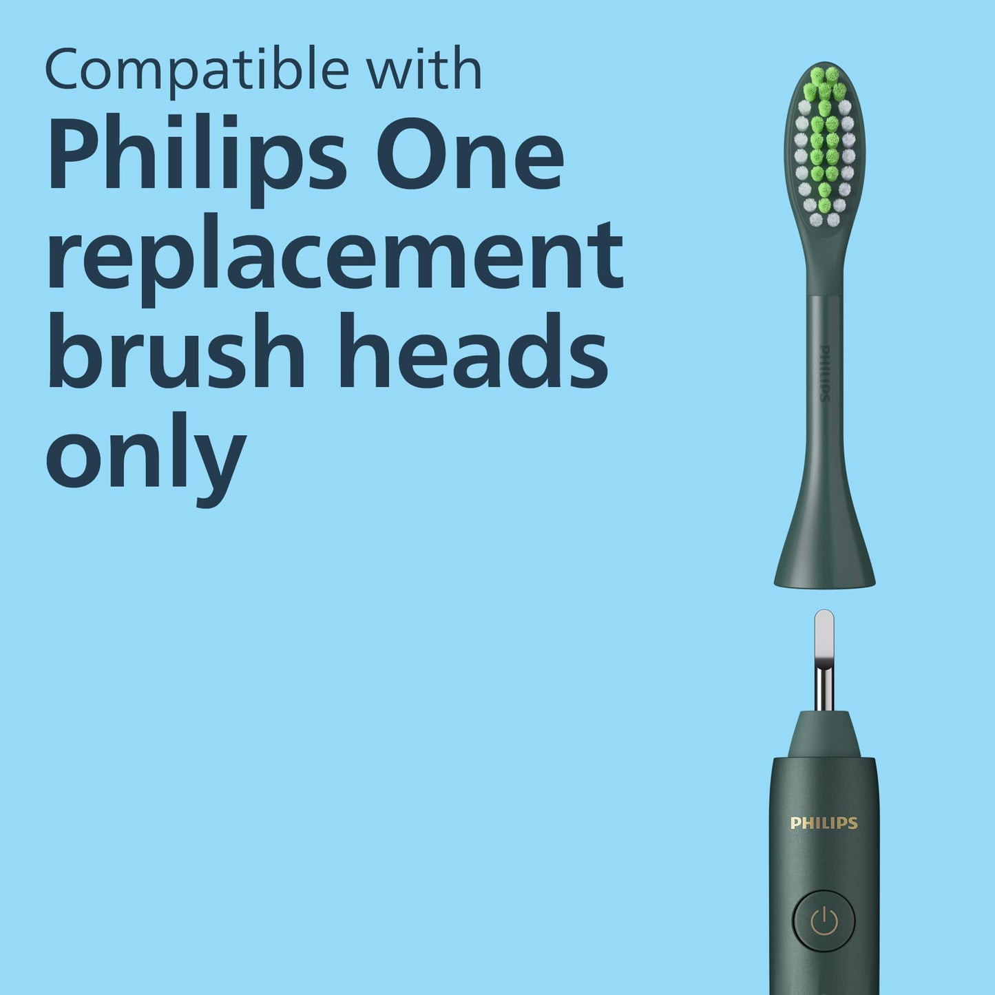 Philips Sonicare One by Sonicare Rechargeable Toothbrush, Sage, HY1200/28