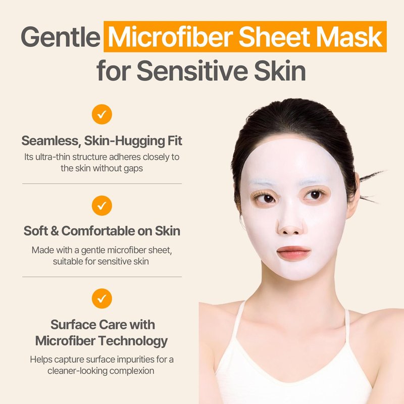 Rice Water Sheet Mask - Hydrating Korean Face Mask for Radiant Skin | Moisturizing & Improves Texture - 25ml x 10 Sheets