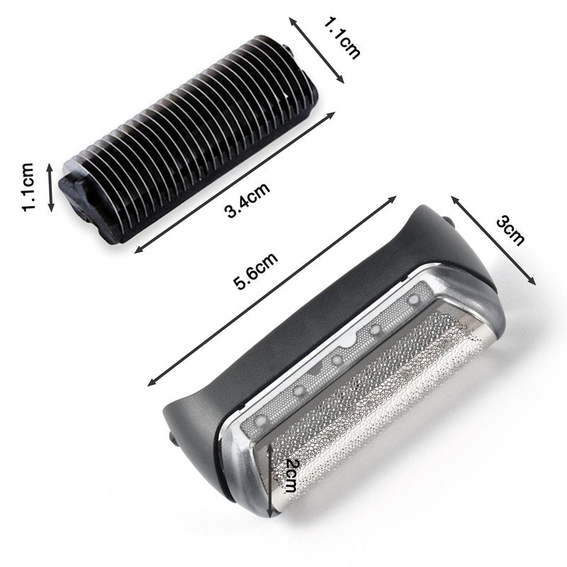 10B Foil & Cutter Replacement Head for Braun Series 1 Replacement Head,10B 20B Replacement Head Compatible with Braun Series 1000 2000 Electric Shaver 170 180 190 1715 1735 1775 5278 5279 Z20 Z40