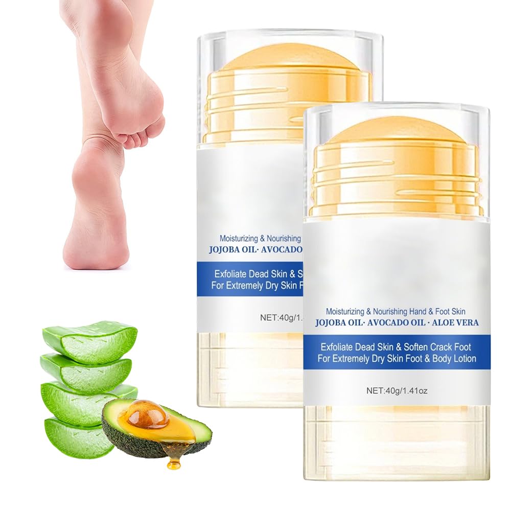 Moisturizing Foot Cream, 2025 New Hydrating and Anti-Cracking Foot Cream,Foot Repair Cream for Cracked Heels, Hands, Knees, Foot Creams to Repairs and Moisturizes Dry and Cracked Feet (2PCS, 1)