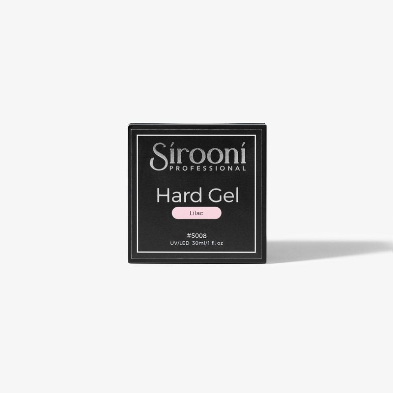 Sirooni Hard Gel for Nails – 30ml Builder Gel for Extensions, Strengthening, and Sculpting, Durable UV/LED Nail Gel for Salon and DIY Use (Lilac, Short)