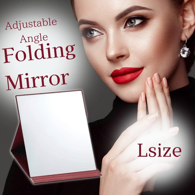 Folding Makeup Mirror - Portable Tabletop Design | Made in Japan, Compact & Stylish