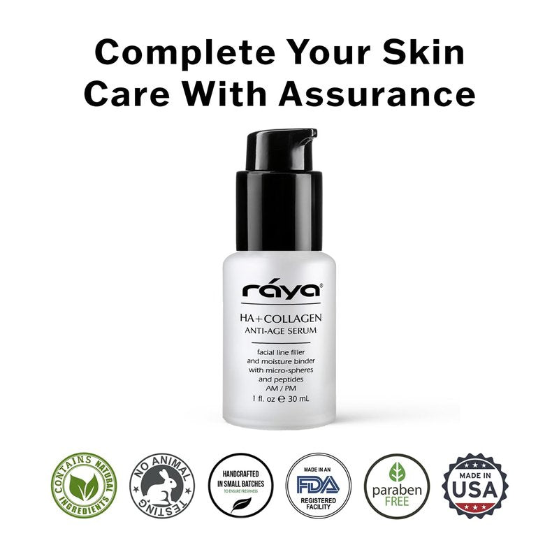 RAYA HA + Collagen Serum (502) | Premium Anti-Aging Serum for Face | Intensive Face Moisturize | Helps Reduce Age Lines and Wrinkles | Firms and Softens Skin for All Ages