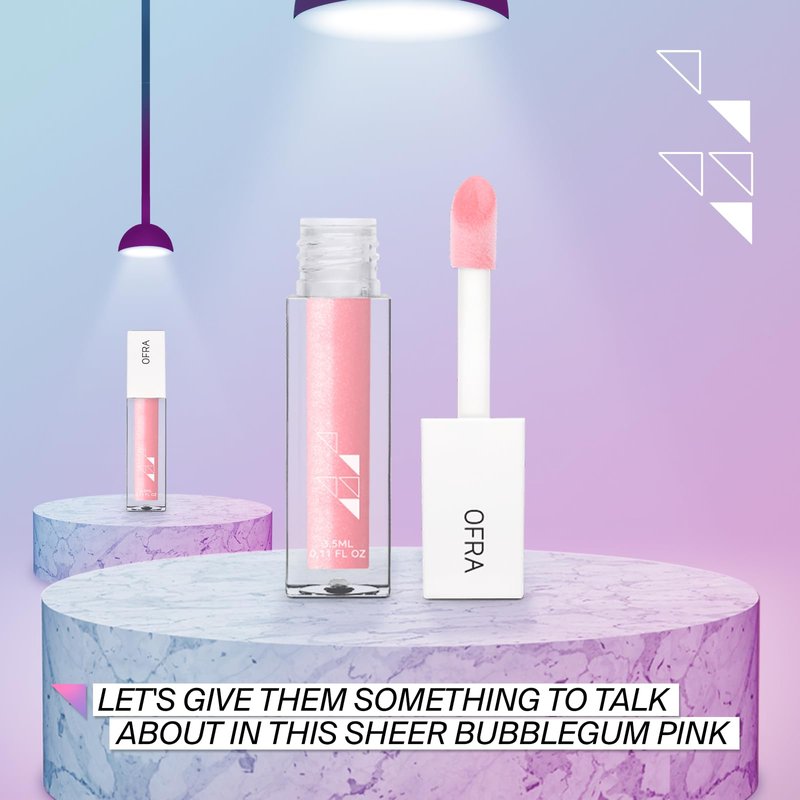 Ofra Lip Gloss - Glossip | Non Sticky, Ultra-Glossy Lip Gloss | Long Lasting Formula for a Smooth, Hydrated Finish | 3.5ml/1.1oz