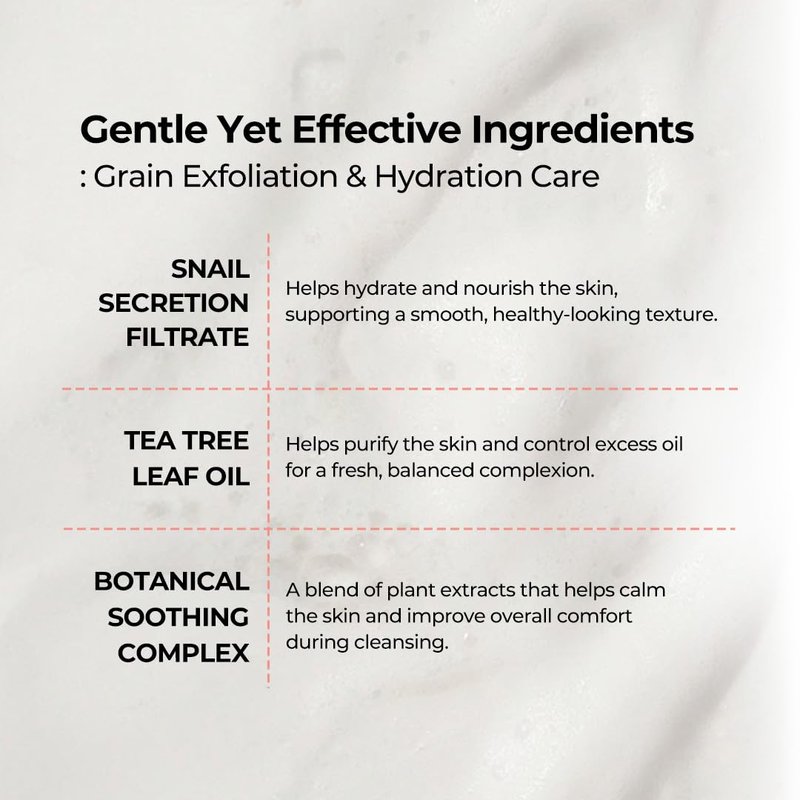 Jaminkyung Extra Gentle Cleansing Foam, Face Wash with Snail Mucin & Soothing Portulaca, Hydrating Facial Cleanser for Sensitive Skin, Non-Stripping, Korean Skincare 5.9 fl oz (175ml)
