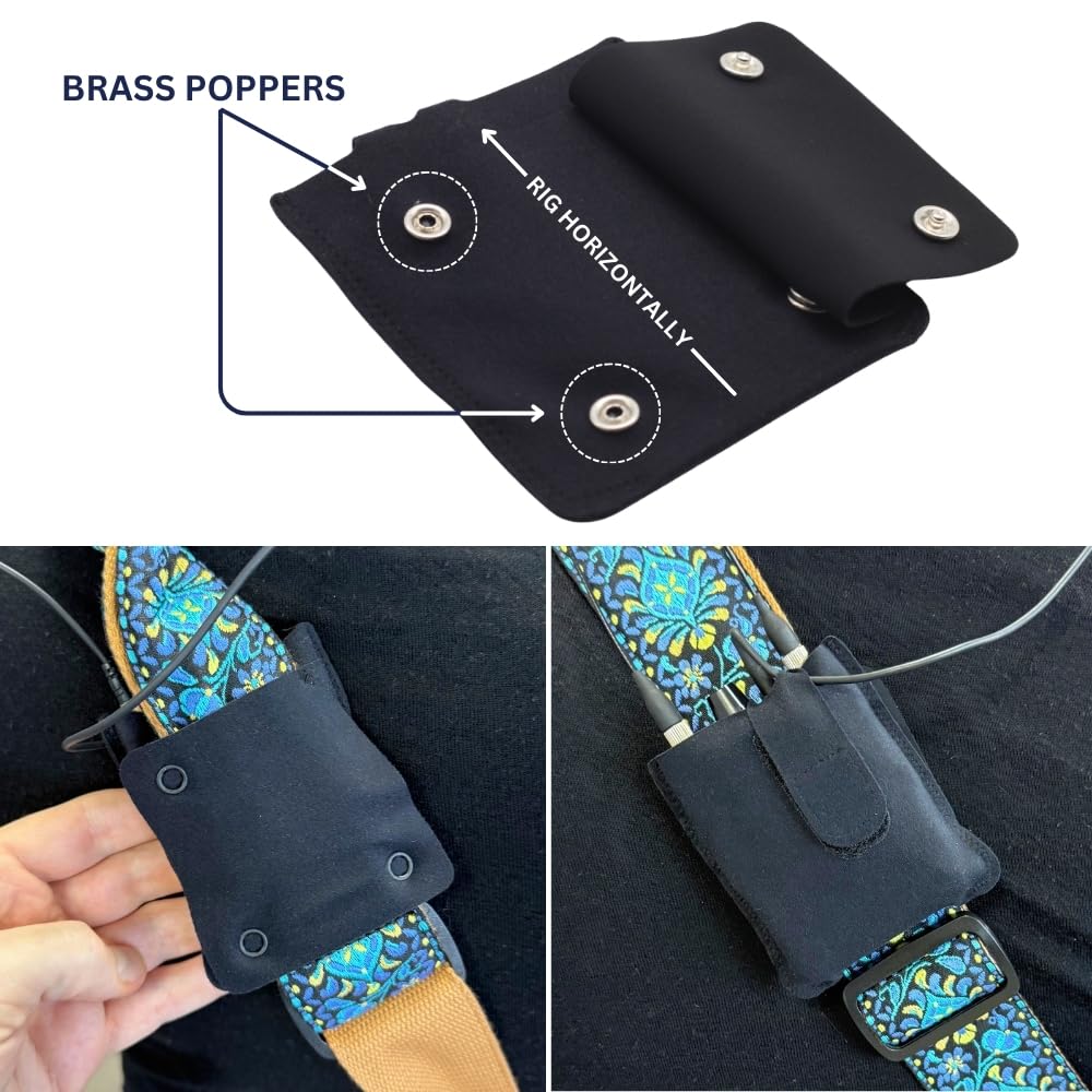 URSA Live Pouch: Premium Belt & Instrument Strap Pouch for Wireless Transmitters & Receivers. Quick and Secure Removal and Attachment. Compatible with Line 6, Sennheiser, Shure & More (Medium)