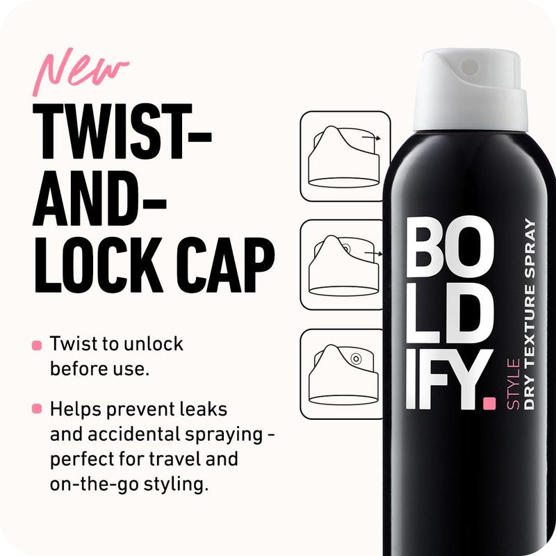 Boldify Dry Texture Spray - Hair Volumizer and Texturizing Spray for Fine Hair - Stylist Recommended Volume Products for Women & Men