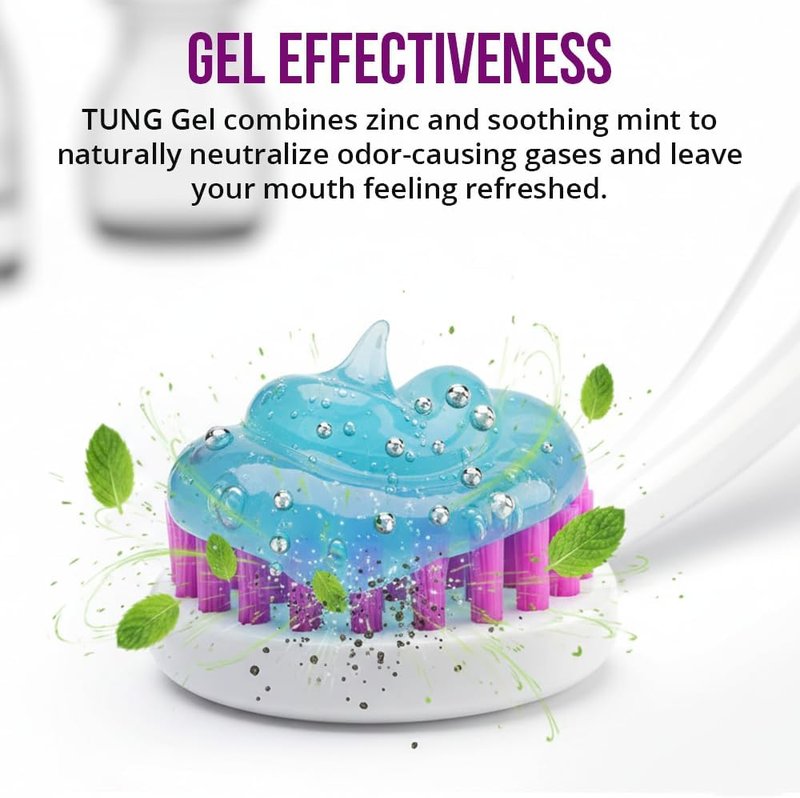 Fresh Mint Tongue Cleaner Gel - Bad Breath Odor Eliminator | Halitosis Defense, BPA Free (4-Pack)