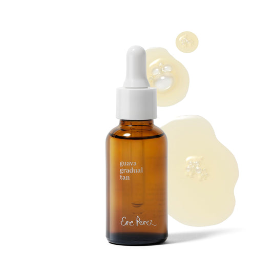 Ere Perez - Guava Gradual Tan | Illuminate + Even Skin Tone Without Streaks | Vitamin C + Aloe | Vegan, Cruelty-Free, Clean Beauty Safe for All Skin Types (1 fl oz | 30 ml)