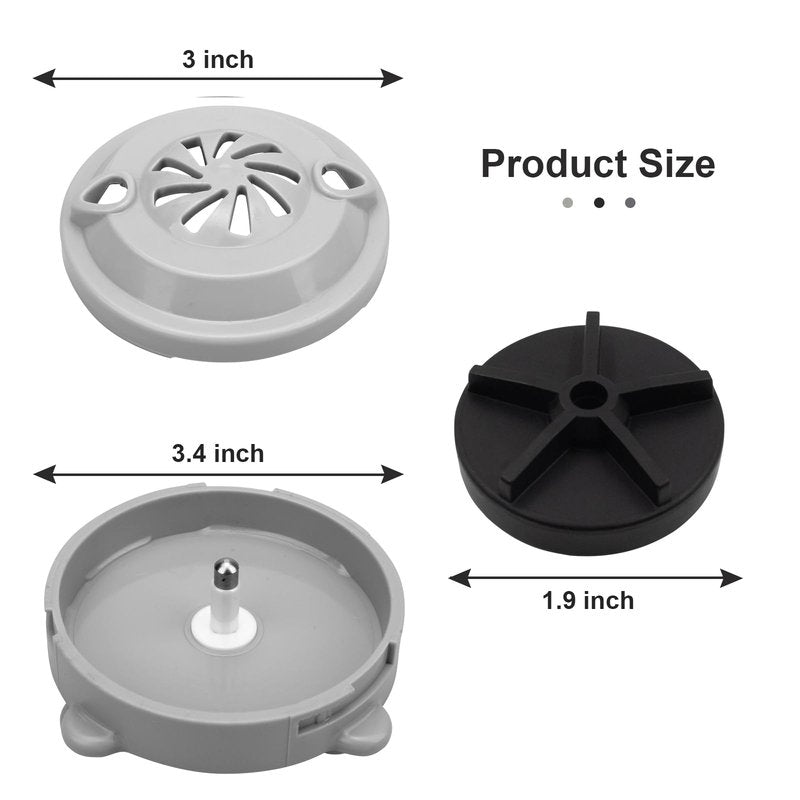 BF-004 Pipeless Magnetic Jet Head Motor for Pedicure Spa Chair Part,Universal Pedicure Jet Replacement for LURACO Magnetic Jet Includes Propeller and Cap
