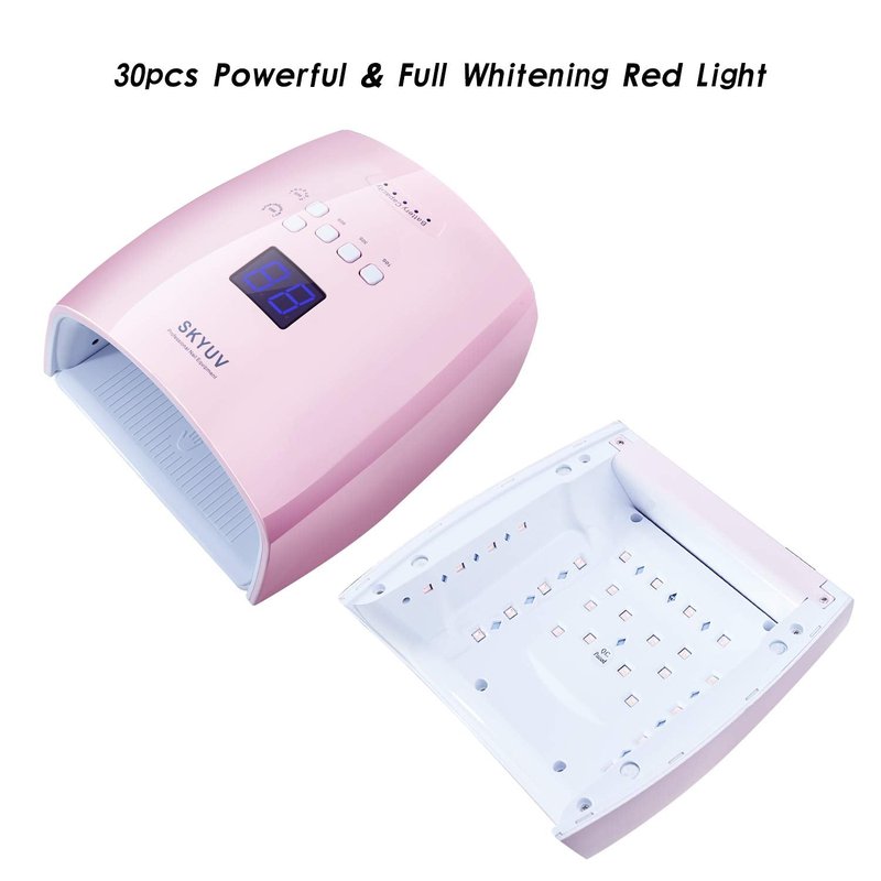 SKYUV 48W LED Nail Dryer - Gel Polish Curing Lamp with 4 Timer Settings & Auto Infrared Sensor
