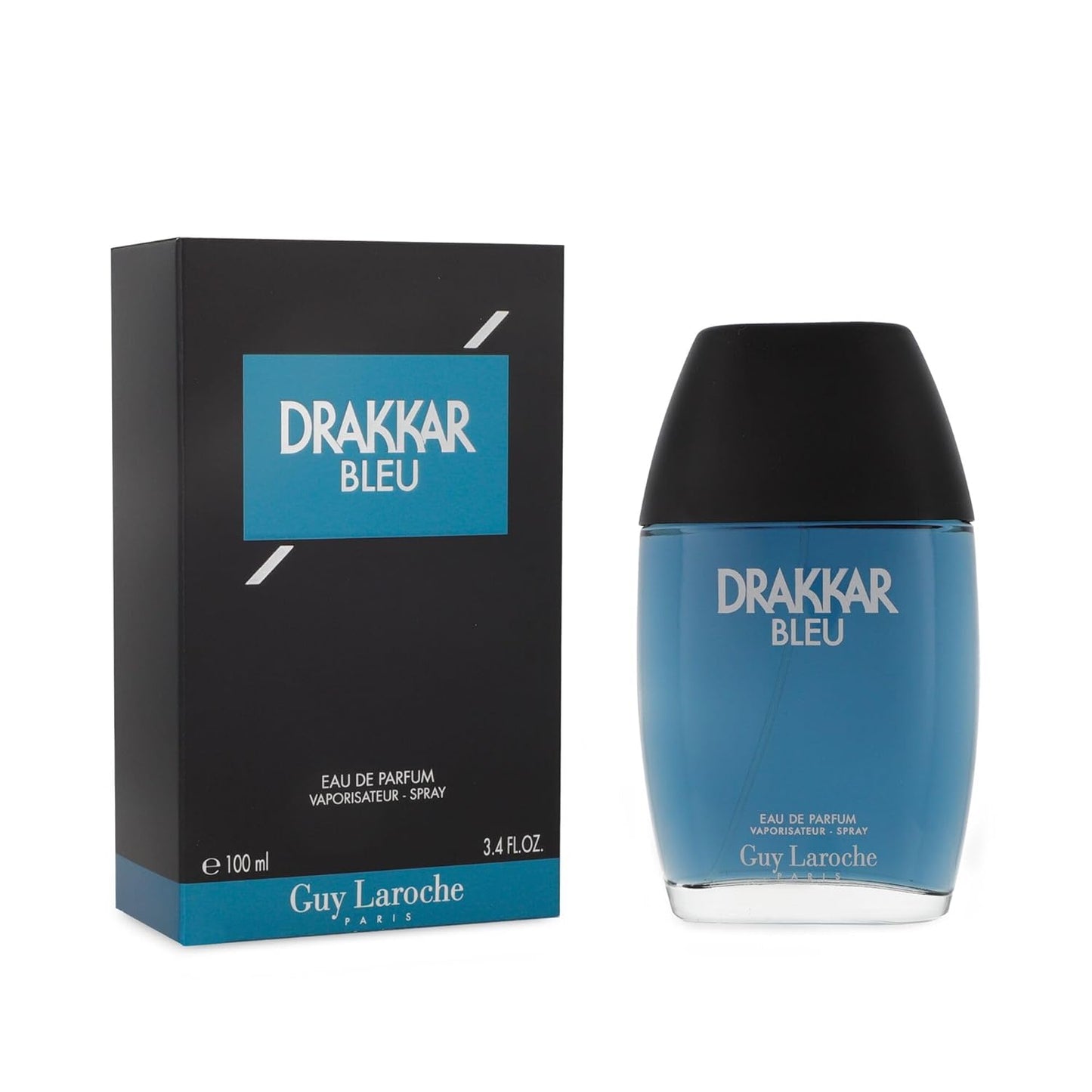 Guy Laroche Drakkar Bleu Eau de Parfum - Fresh Aquatic Men's Cologne | 3.4 Fl Oz, Long-Lasting Scent