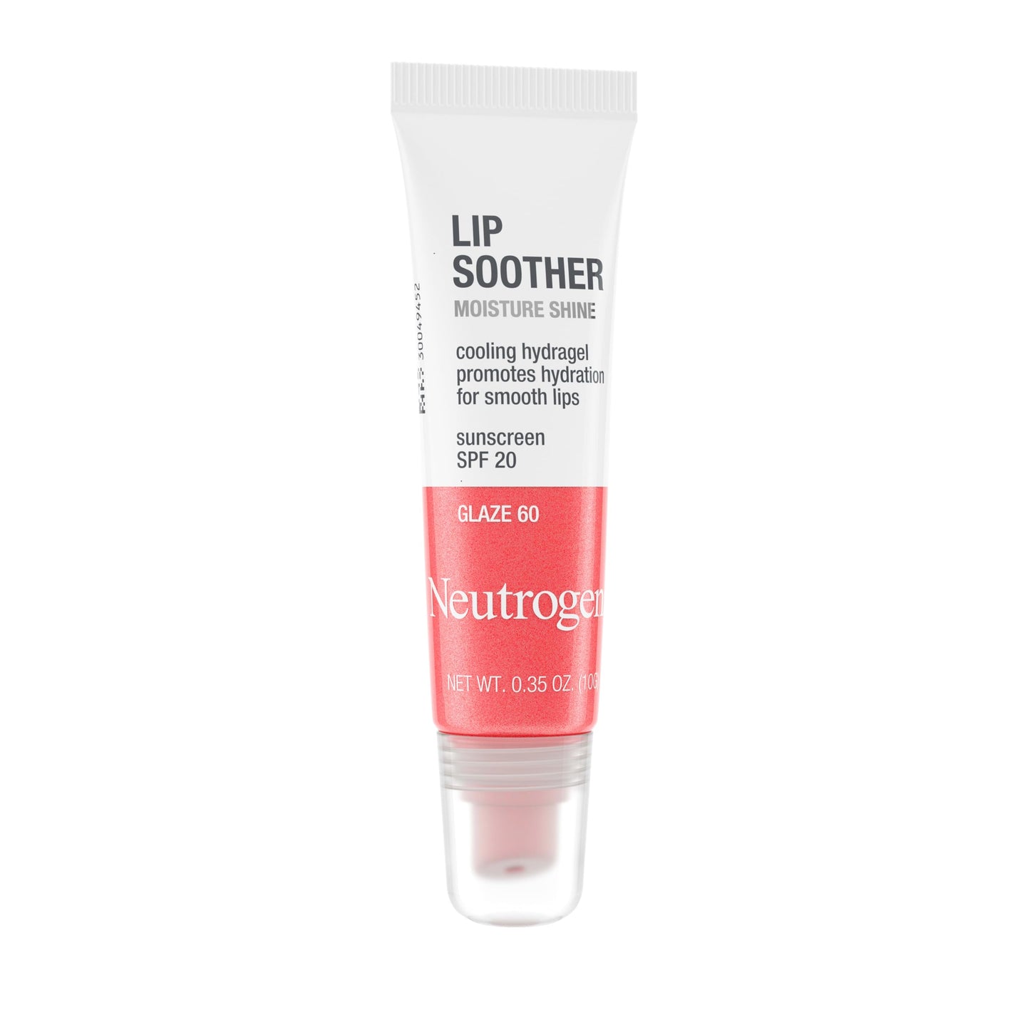 Neutrogena MoistureShine Lip Soother Gloss with SPF 20 Sun Protection, High Gloss Tinted Lip Moisturizer with Hydrating Glycerin & Soothing Cucumber for Dry Cracked Lips, Glaze 60,.35 oz