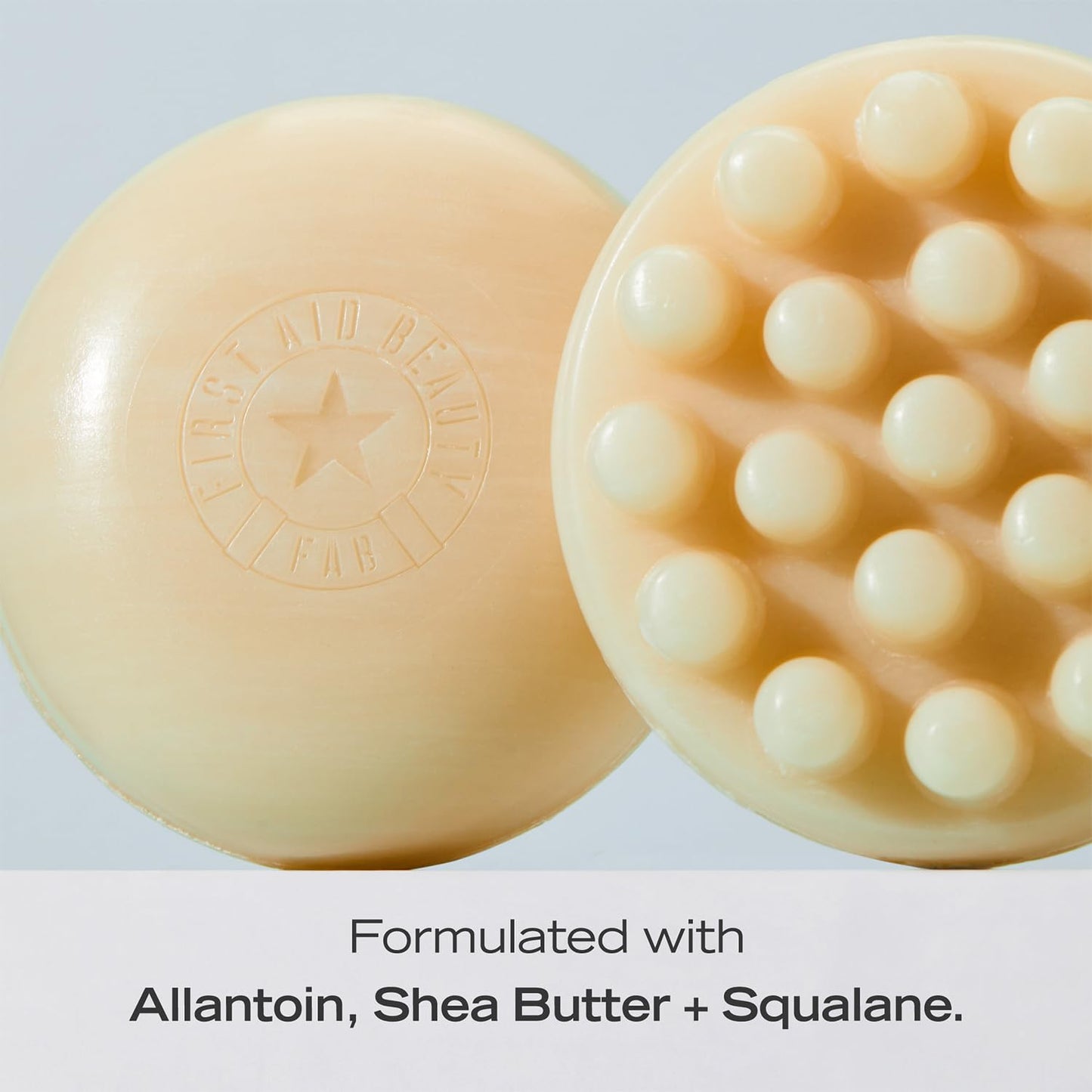 First Aid Beauty Gentle Cleansing Bar - Luxurious Fragrance-Free Soap with Squalane & Shea Butter | 4.5 oz, 3ct