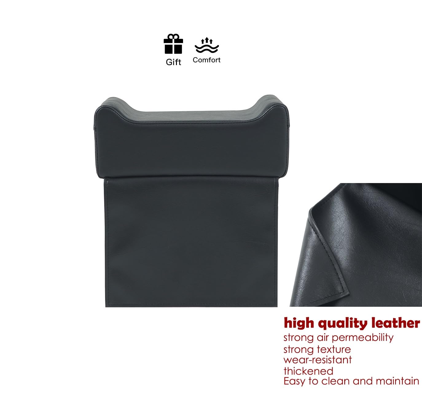 Kaleurrier Barber Chair Booster Seat for Kids - Portable Height Increasing Cushion for Salon Chairs - Barbershop Equipment for Stylist