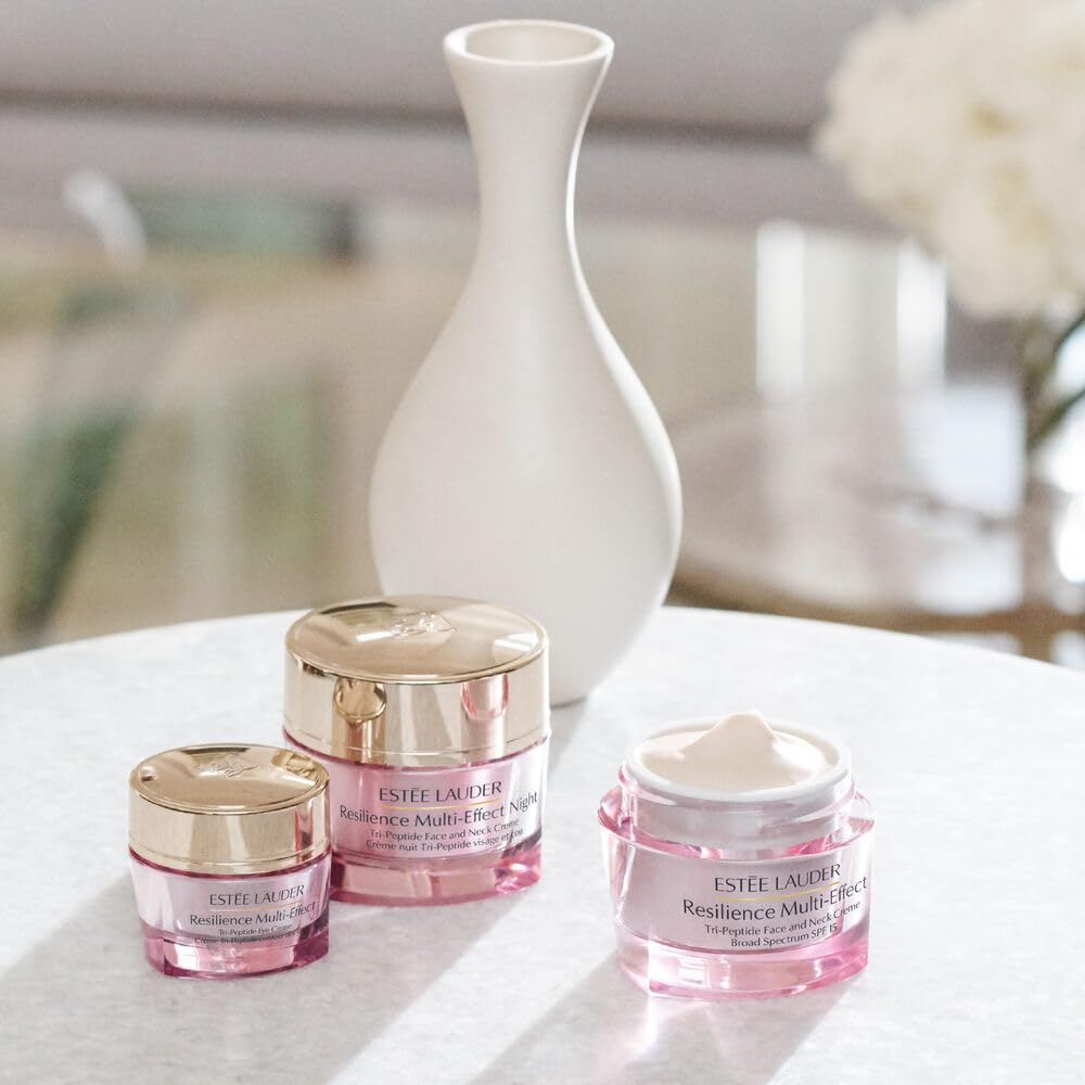 Estée Lauder Resilience Multi-Effect Night Tri-Peptide Face and Neck Cream Moisturizer | Plumping & Anti-Aging, 1.7 Ounce