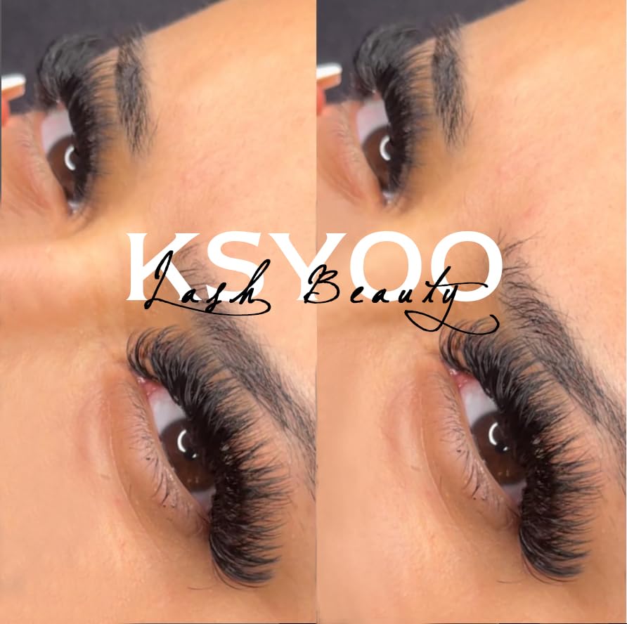 KSYOO False Eyelashes Cat Eye Lashes Wispy Lashes Clear Band V1 Russian Strip Lashes That Look Like Extensions D Curl Cat Eye Lashes Natural Look Faux Mink 3D Fluffy Russian Strip Eyelashes
