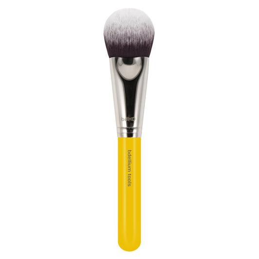 Bdellium Tools Professional Makeup Brush - Studio Series 988 BDHD Phase I Large Face Foundation/Powder - With Soft Synthetic Fibers, For Application & Blending (Yellow, 1pc)