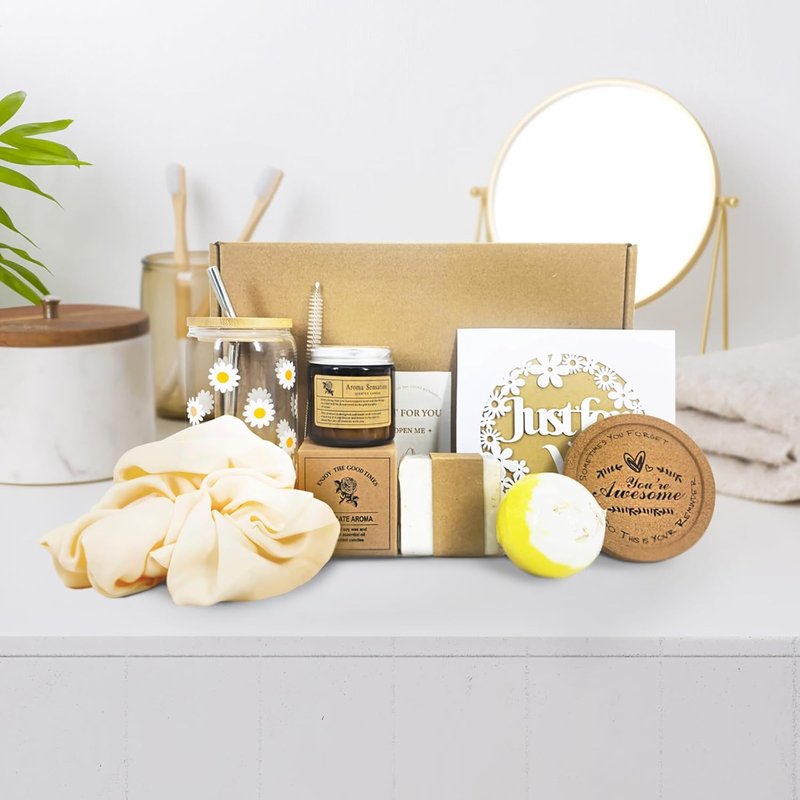 Gift Baskets for Women - Self Care Package for Best Friends | Stress Relief Box for Mom, Sister, or Friends