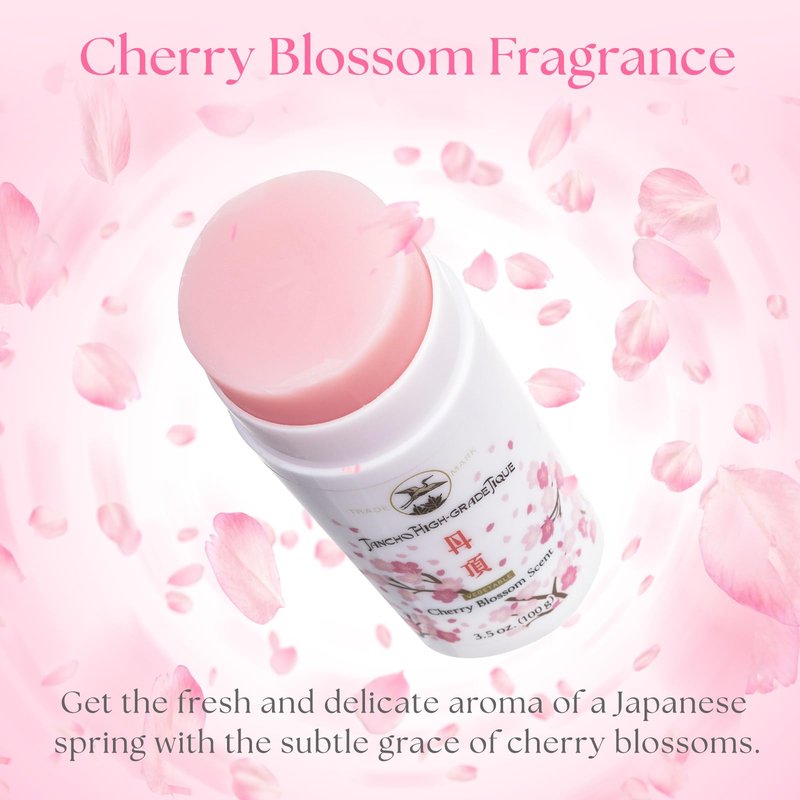 Gatsby Tancho Hair Styling Wax Stick Japanese Cherry Blossom Scent 3.5 ounce (100 grams) All Hair Types, Special Edition High-Grade Plant-based Pomade Tique Mandom Japan