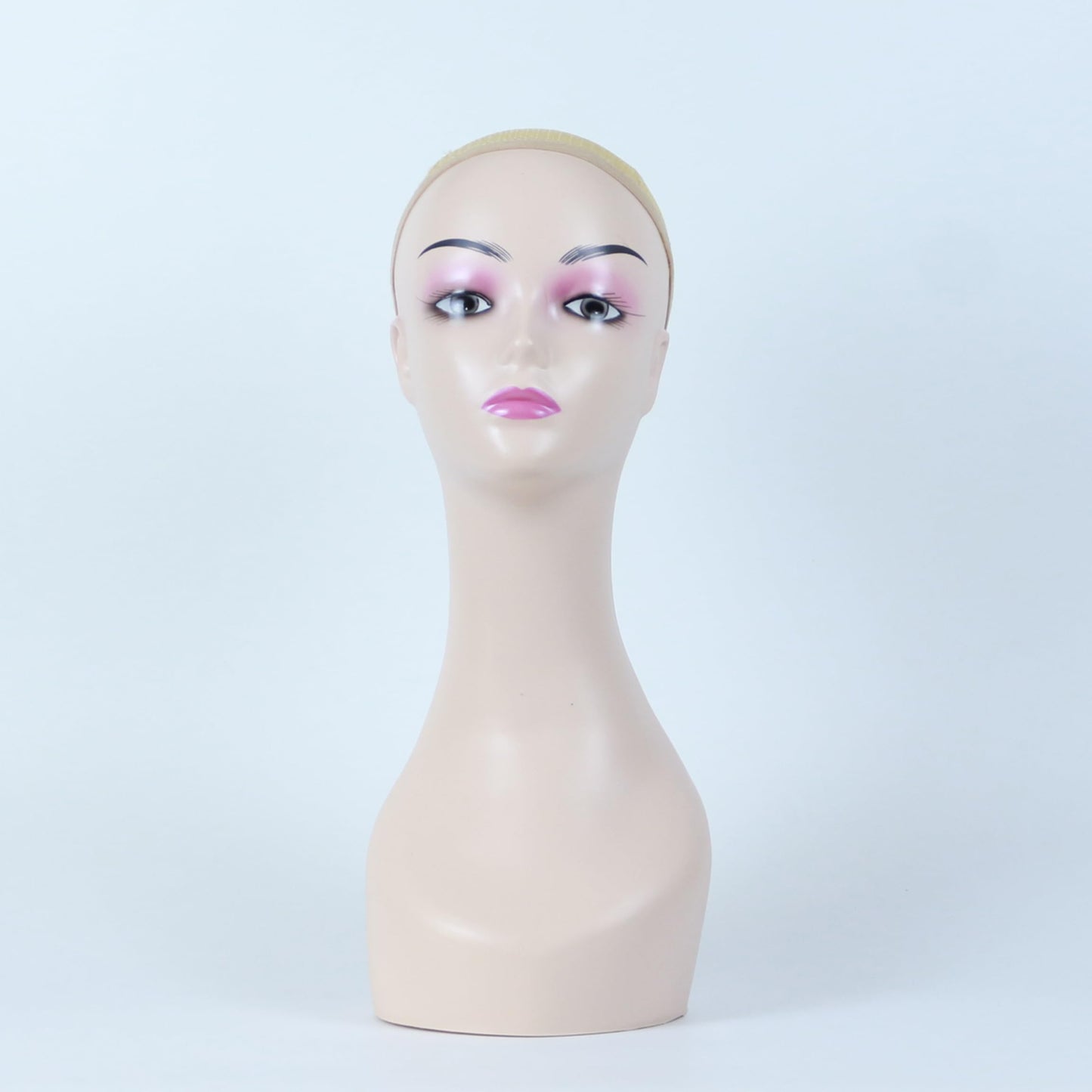 KimRuima Stylish Mannequin Head Wig Stand for Wigs Training Display JRM008 (Beige)