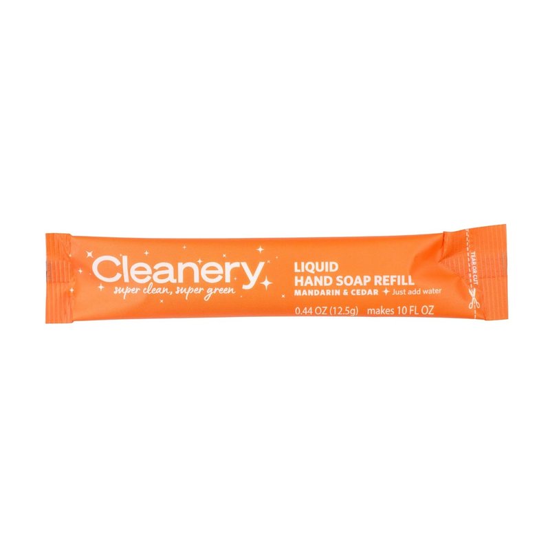 Moisturizing Hand Soap Refill Powder Concentrate - Mandarin & Cedar | Makes 40 fl oz Total