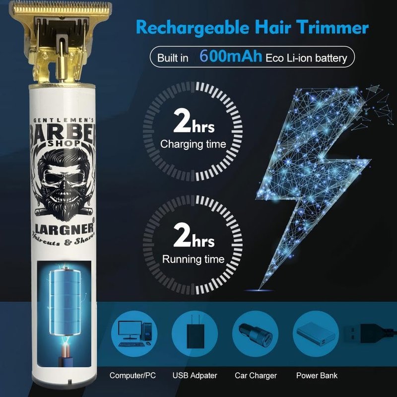 LARGNER Hair Clippers for Men Professional, Beard Trimmer Kits & Sets, Electric Shavers, Hair Clippers & Trimmer Ceramic T-Blade, for Barber, for Gifts