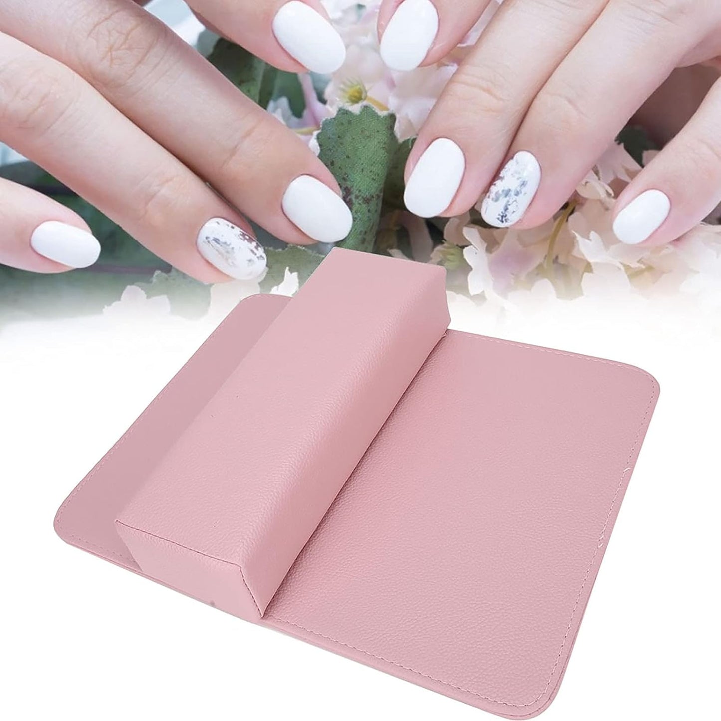 Nail Armrest Cushion for Salon - Soft Beauty Hand Holder Mat | Pink Manicure Tool Set