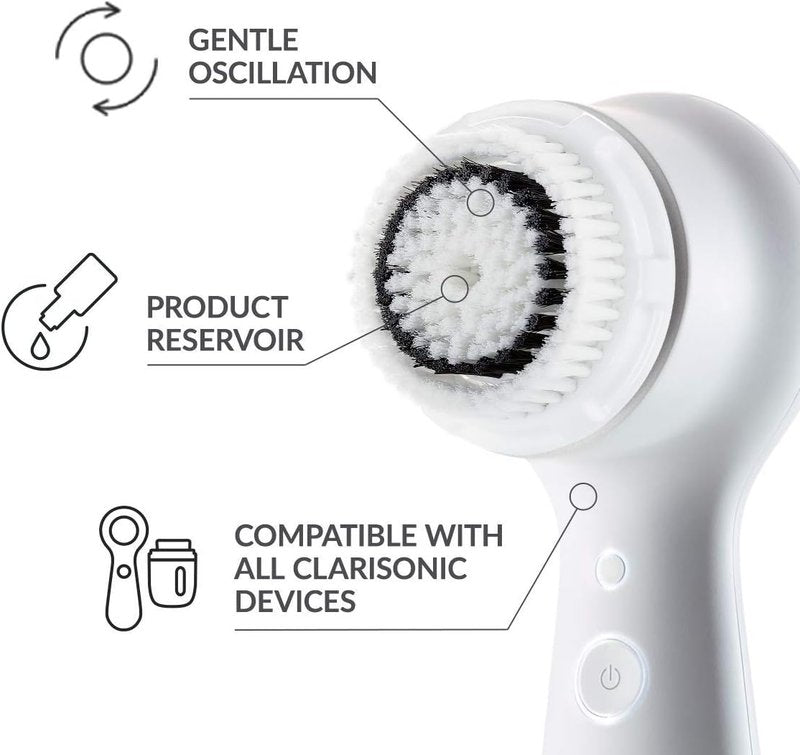 Clarisonic Sensitive Facial Cleansing Brush Head Replacement - 4 Count for Mia 1, Mia 2, Mia Fit, Smart Profile Uplift