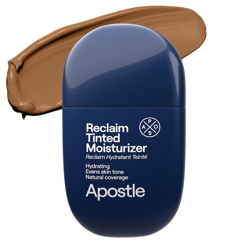 Apostle Tinted Moisturizer for Men - Hydrating Face Cream with Niacinamide & Vitamin E | 1 Fl. Oz.