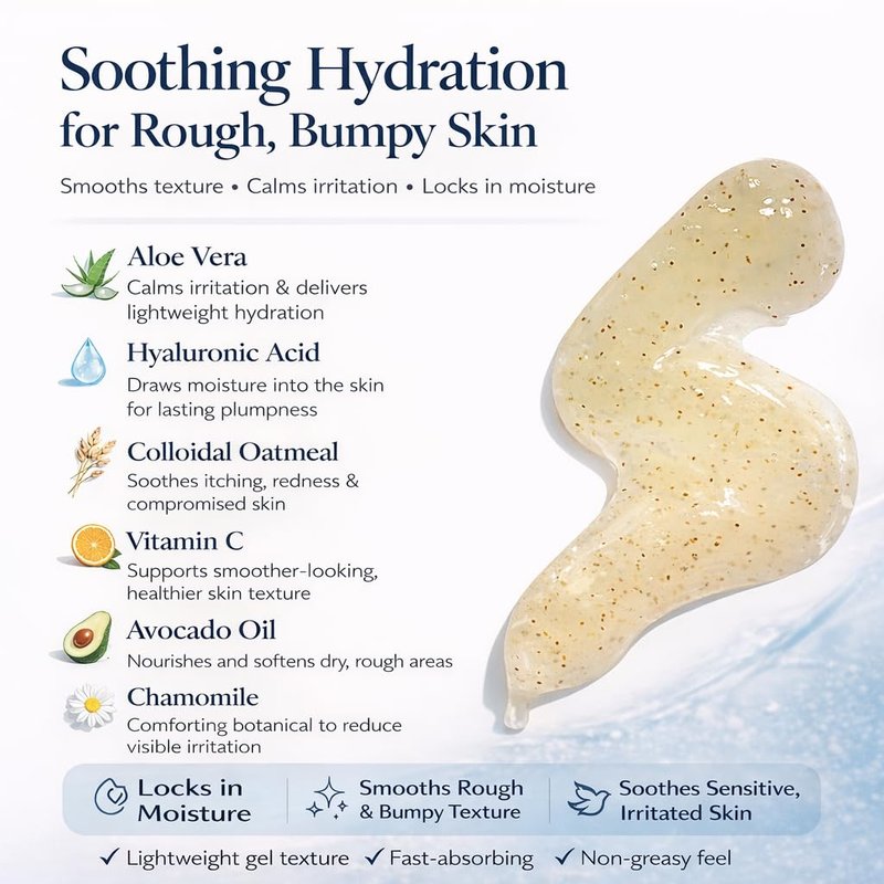 NAELI Exfoliating Body Wash - Salicylic & Glycolic Acid for Keratosis Pilaris | 6 oz Hydrating Acne Treatment