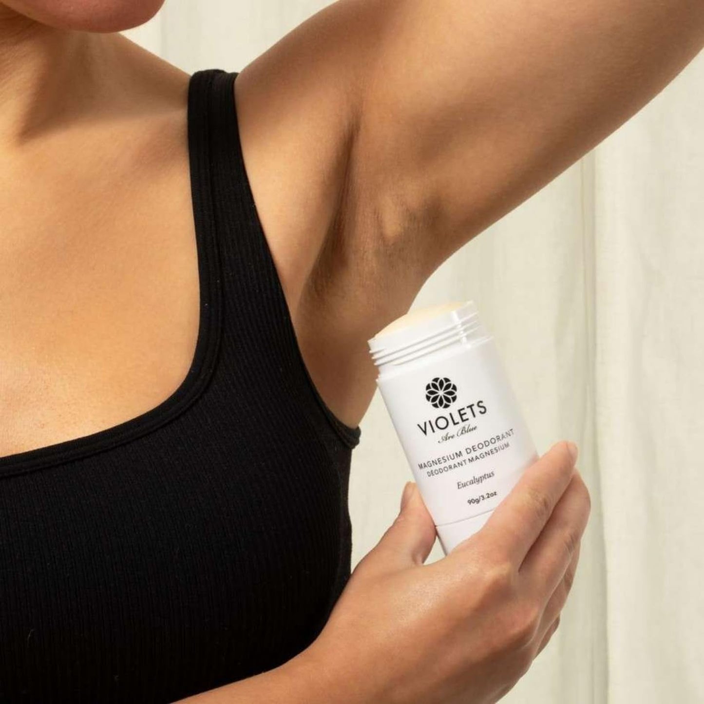 Violets Are Blue Magnesium Deodorant – Award-Winning, Aluminum-Free, Baking Soda-Free – Long-Lasting Natural Deodorant with Coconut Oil – Cream Formula for Women & Men 3.2oz (Eucalyptus)