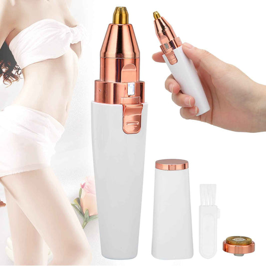 Hair Remover for Women,Rechargeable Eyebrow Trimmer & Hair Remover 2 IN 1 Eyebrow and Painless Hair Remover Eyebrow Lips Body Hair Removal for Women with
