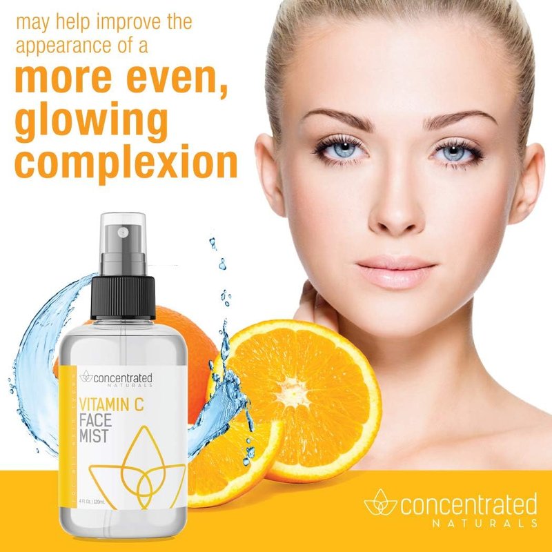 Vitamin C Glow Hydrating Face Mist - Anti-Aging Formula with Niacinamide, Collagen & Peptides | 4 fl oz (120 ml)