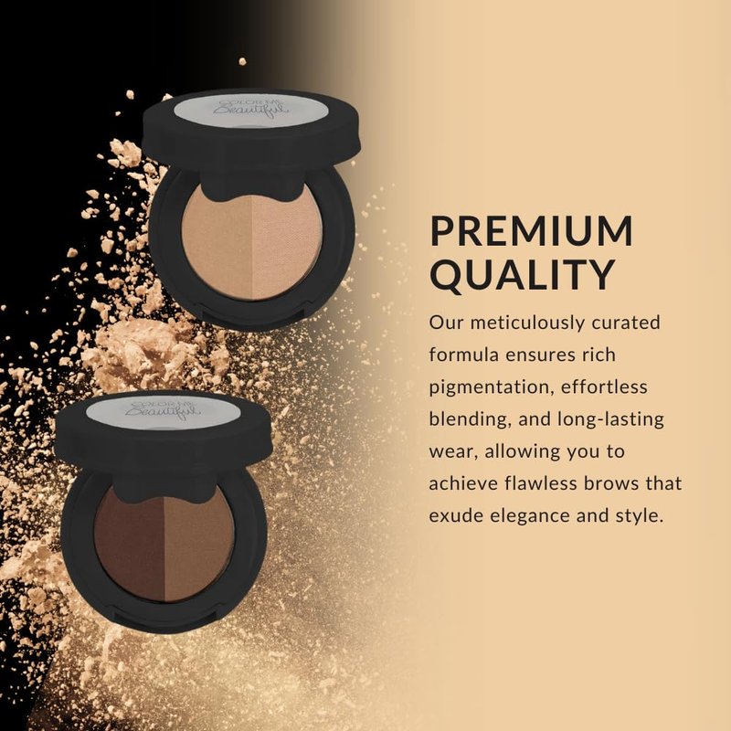 Color Me Beautiful Brow Powder Duo (Coffee Bean)