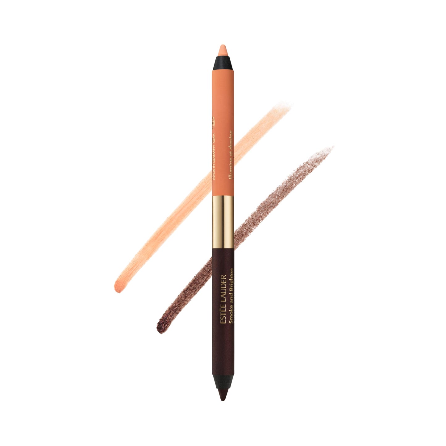 Estée Lauder Smoke and Brighten Long-Lasting Waterproof Kajal Eyeliner Pencil Duo, 0.03 Ounce, Bordeaux/Ivory