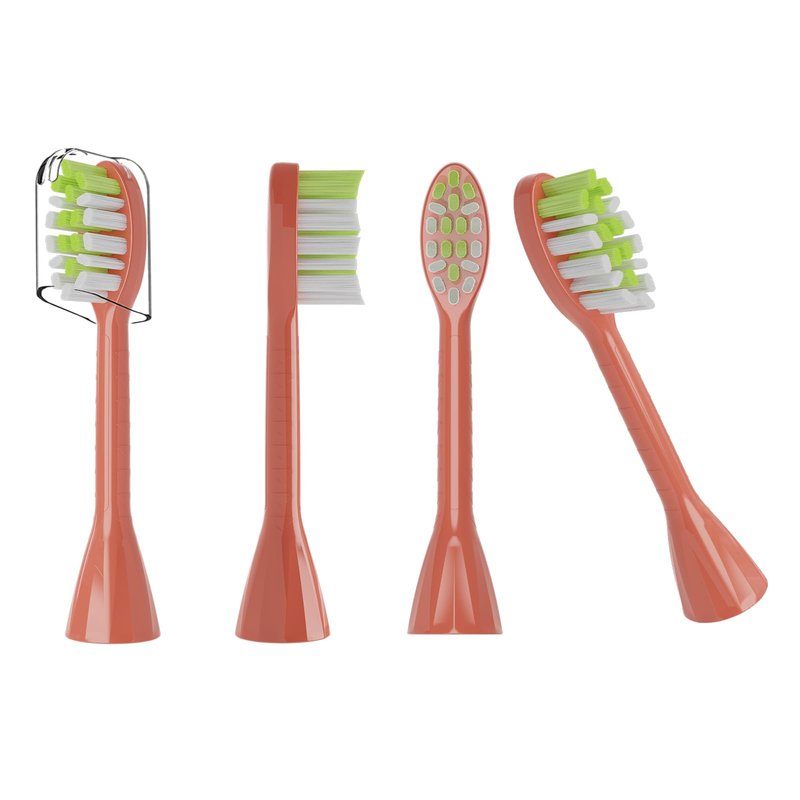 One Series Replacement Toothbrush Heads Pisonicleara Compatible with sonicare Philips BH1022/03 HY1100/02 HY1102 (8-pc) Battery Brush, Mango Snow White