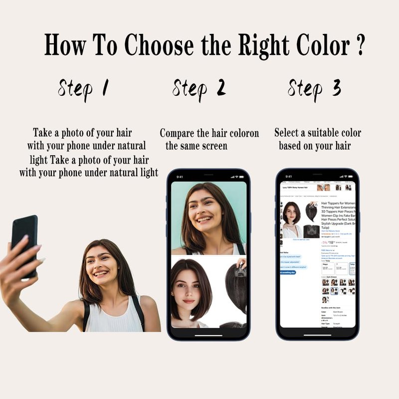 Mekylio Hair Toppers for Women (HT-Light Brown 2PCS, Tulip)